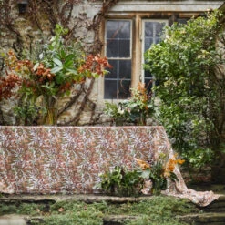 Autumn Leaves Horse Chestnut Linen Napkin -Bertioli AutumnLeaves2022 HelenCathcart LowRes 4