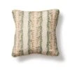 Square Carrot Stripe (Med) Cushion With Piping