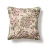 Square Cherry Blossom Cushion With Piping