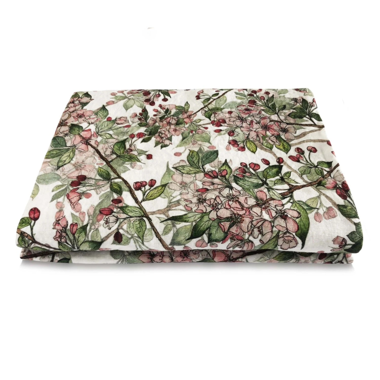 Cherry Blossom Linen Table Cloth 2 Cherry Blossom Linen Table Cloth - Image 2