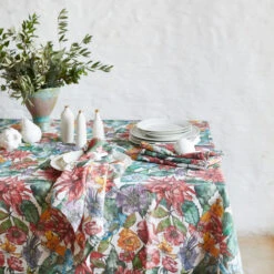 Dahlia Linen Napkin -Bertioli Dahlia 0013 low HelenCathcart Jan22