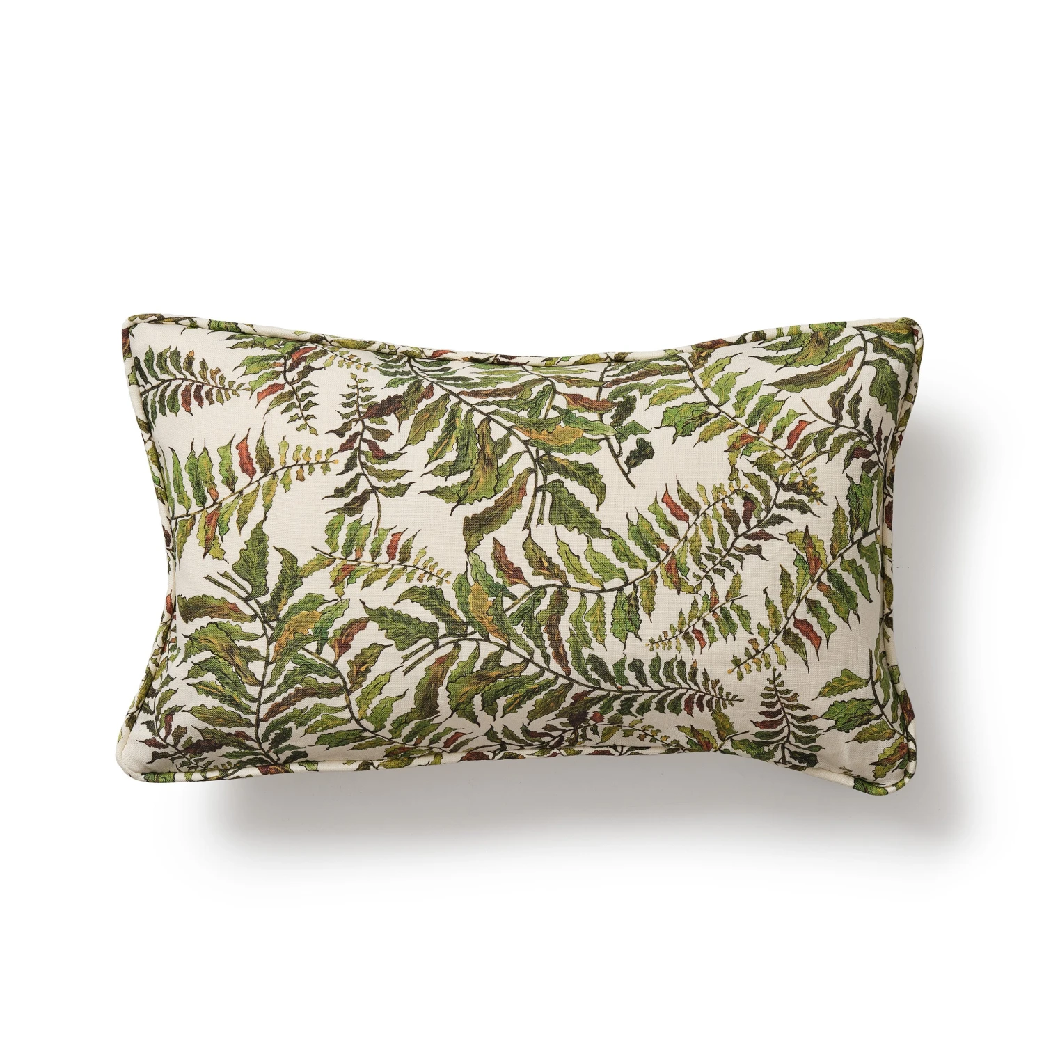Rectangle Fern Cushion With Piping 1 Rectangle Fern Cushion With Piping