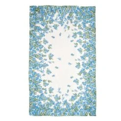 Iris Border Linen Table Cloth