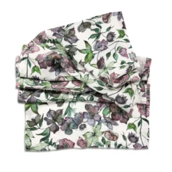 Hellebore Linen Table Runner