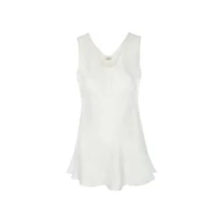 Silk Camisole Top In Plain White