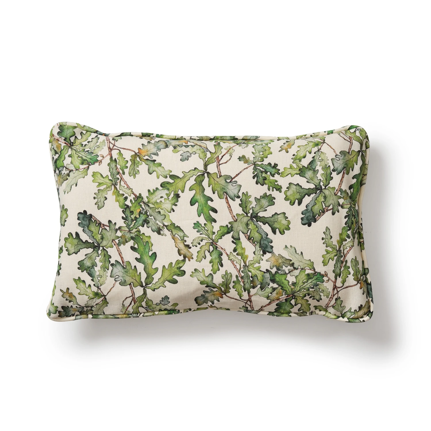 Rectangle Oak Leaf Cushion With Piping 1 Rectangle Oak Leaf Cushion With Piping