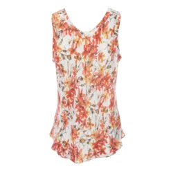 Silk Camisole Top In Wild Rose -Bertioli Orangetop2 scaled