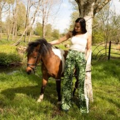 Silk Trousers In Rivermint With Stripe -Bertioli RMtrousers