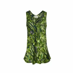 Silk Camisole Top In Rivermint