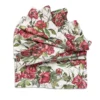 Rosa Rugosa Linen Table Runner
