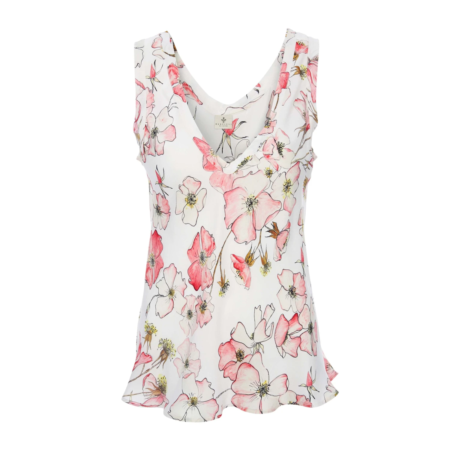 Silk Camisole Top In Pink Rose 1 Silk Camisole Top In Pink Rose