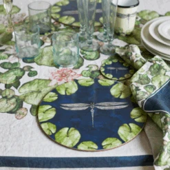 Dragonfly And Waterlily Table Cloth -Bertioli ScreenShot2022 03 09at06.57.58