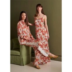 Silk Shirt In Wild Rose With Stripe 9 Silk Shirt In Wild Rose With Stripe -Bertioli Silkslookbooksquare23