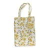 Yellow Rose Printed Linen Book Bag