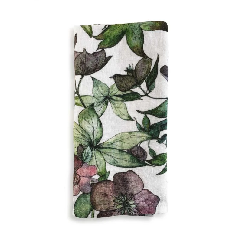 Hellebore Linen Napkin 2 Hellebore Linen Napkin - Image 2