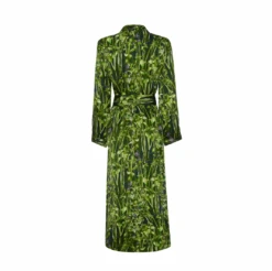 Silk Robe In Rivermint 6 Silk Robe In Rivermint -Bertioli rivermintgownback