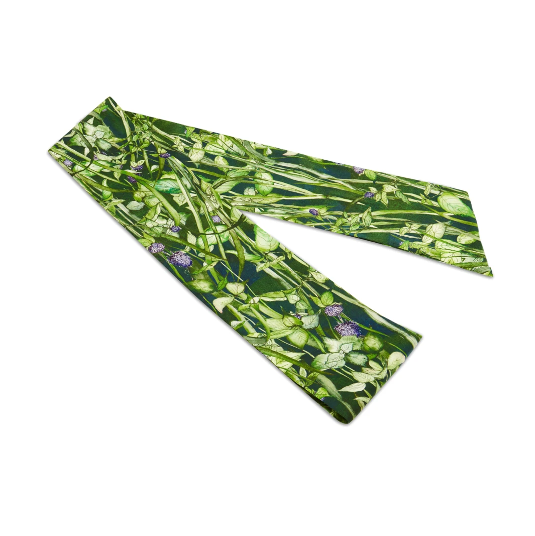 Silk Sash Belt In Rivermint 1 Silk Sash Belt In Rivermint