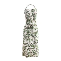 Cobnut Printed Linen Apron