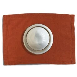 Orange Rust Linen Placemat